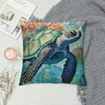 thumbnail image 2 of COMIO  Sea Turtle Throw Pillow Covers Coastal Ocean Seahorse Octopus Decorative Pillow Cases Cushion Covers for Sofa Couch Bedroom Home Decor, 2 of 5