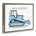 thumbnail image 3 of Stupell Industries Blue Bulldozer Construction Machine Art for Kids Painting Brown Floater Framed Canvas Art Print Wall Art, 21 x 17, 3 of 9