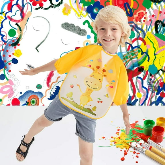 Save Big Office&Stationery Under $10 Apron For Toddler Painting Apron Craft Apron Art Smocks Art Aprons Paint Smock