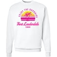 thumbnail image 2 of Inktastic Summer Enjoy the Sunshine Fort Lauderdale Florida in Pink Adult Sweatshirt, 2 of 4