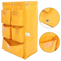 Raindrops  Janitorial Bags Replacement Trash For Cleaning Cart Pouch Yellow