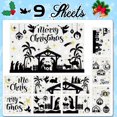 Innovire 9 Sheets Christmas Nativity Scene Window Stickers, Jesus