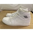 thumbnail image 1 of Ni - ke Ni - ke Air Jordan Retro 1 White/Cool Grey 554724-120 Men’s Size 10 US, 1 of 5