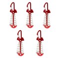 thumbnail image 2 of YAOMOBB Deck Pegs 5 Piece D Buckle Design Fishbone Tent Pegs Quick Release Windproof Compact Size with Spring for Tent Stakes Wind Rope Deck Pegs, 2 of 6