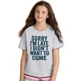 thumbnail image 4 of I Didn't Want to Come Introvert Funny Crewneck T Shirts Boy Girl Teen Brisco Brands S, 4 of 6