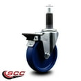 thumbnail image 2 of 5 Inch Solid Poly Swivel 1-1/8 Inch Expanding Stem Caster with Brake SCC, 2 of 2