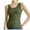 Army Green, variant on yillto Womens Tank Tops Summer Sleeveless Crew Neck Ribbed Knit Slim Blouse Basic Causal Tees Shirts