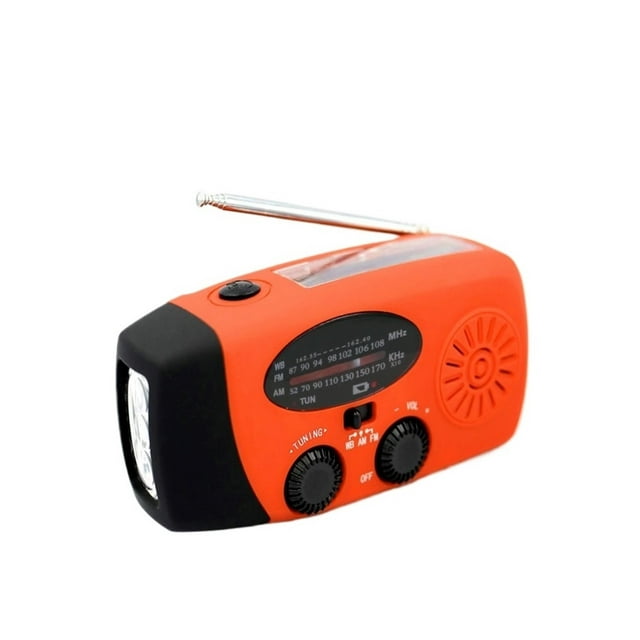Multifunctional Radio Hand Crank Solar Radio USB Charging FM AM NOAA WB Weather Radios Emergency LED Flashlight Power Bank ,Handy Bright