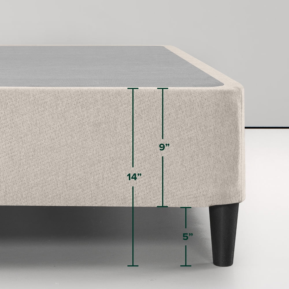 Spa Sensations by Zinus 9" Standing Metal Smart Box Spring Mattress Foundation, Full