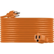 GENERAL ELECTRIC UltraPro Grounded Extension Cord, 50ft. Outdoor, Orange, 16-Gauge – 51926