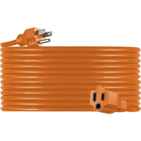 GENERAL ELECTRIC UltraPro Grounded Extension Cord, 50ft. Outdoor, Orange, 16-Gauge – 51926