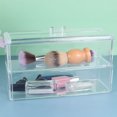 thumbnail image 3 of unbranded Caja Organizadora Para Brochas De Maquillaje Con Transparente Doble Capa Color Surtido, 3 of 6