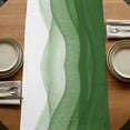 thumbnail image 5 of Table Runners 72 Inches Long Dress Scarves, Ombre Waves Farmhouse Kitchen Table Runner, Coffee Tablerunners, Abstract Art Gradient Sage Green Modern 14x72 Inch, 5 of 9