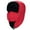 Red, variant on Zacro Trapper Hat for Men Women, Winter Hat Trooper Russian Warm Hat with Ear Flaps Windproof Mask, Black