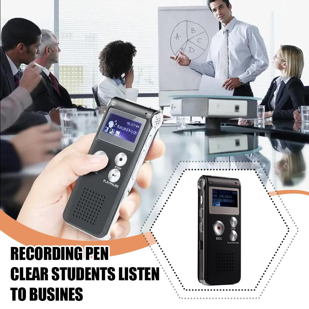 Electronicstar Voice Activated 8GB Mini Portable Tape Dictaphone Voice Recorder