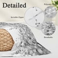 thumbnail image 3 of Grey Botanical Body Pillow Covers 20"x54", Weeping Eucalyptus Leaves Watercolor Soft Brushed Microfiber Breathable Throw Pillow Covers, Pillowcase with Zipper for Couch Sofa Bedroom Living Room, 3 of 9