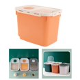 thumbnail image 2 of Xingzhi 10KG Rice Storage Container Cereal Dry Food Rice Storage Container Orange, 2 of 9