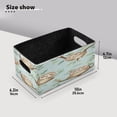 thumbnail image 6 of Wobogo Cute Sloth Sitting on Tree Pattern Decorative Folding Storage Basket Set of 2 for Desktop Bedroom Living Room Dressing Table, 6 of 6