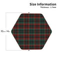 thumbnail image 2 of Kdxio Tartan Plaid Funny Coasters,4 Pcs Leather Coasters,Housewarming Gifts,Protect Furniture from Water Marks Scratch and Damage, 2 of 6