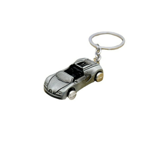 Llavero modelo metálico de coche deportivo convertible de estilo europeo