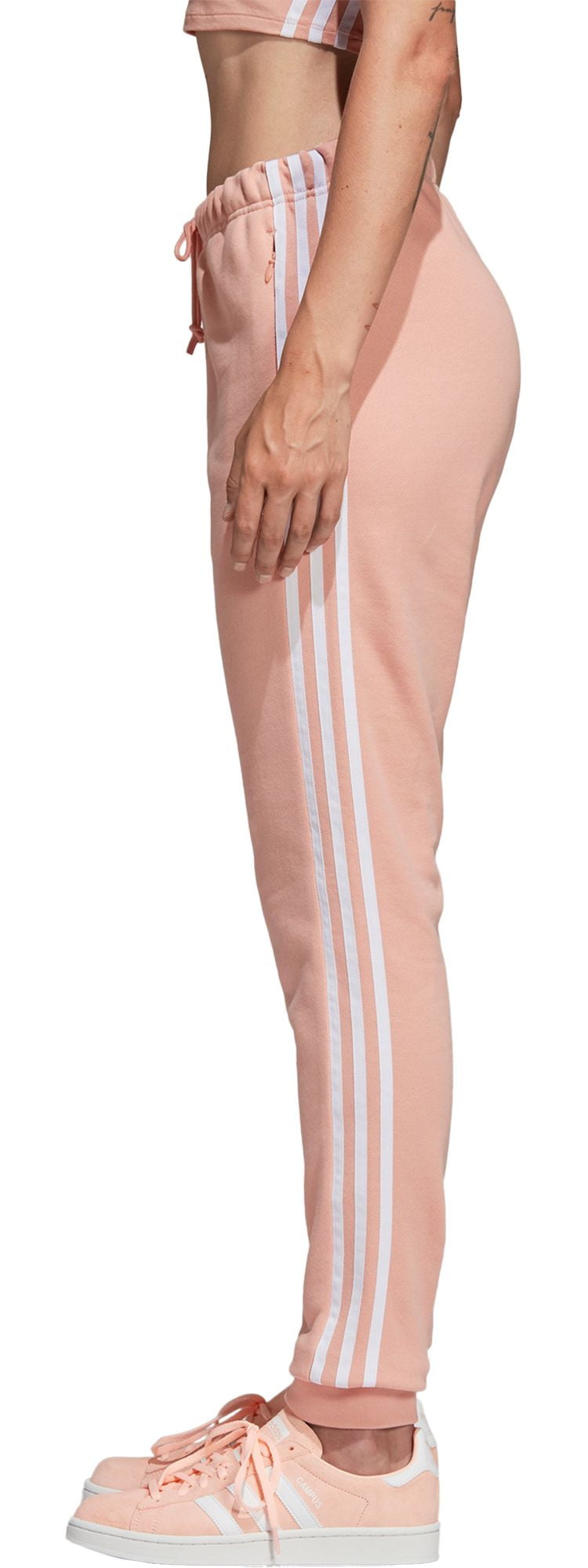 track pants cuffed