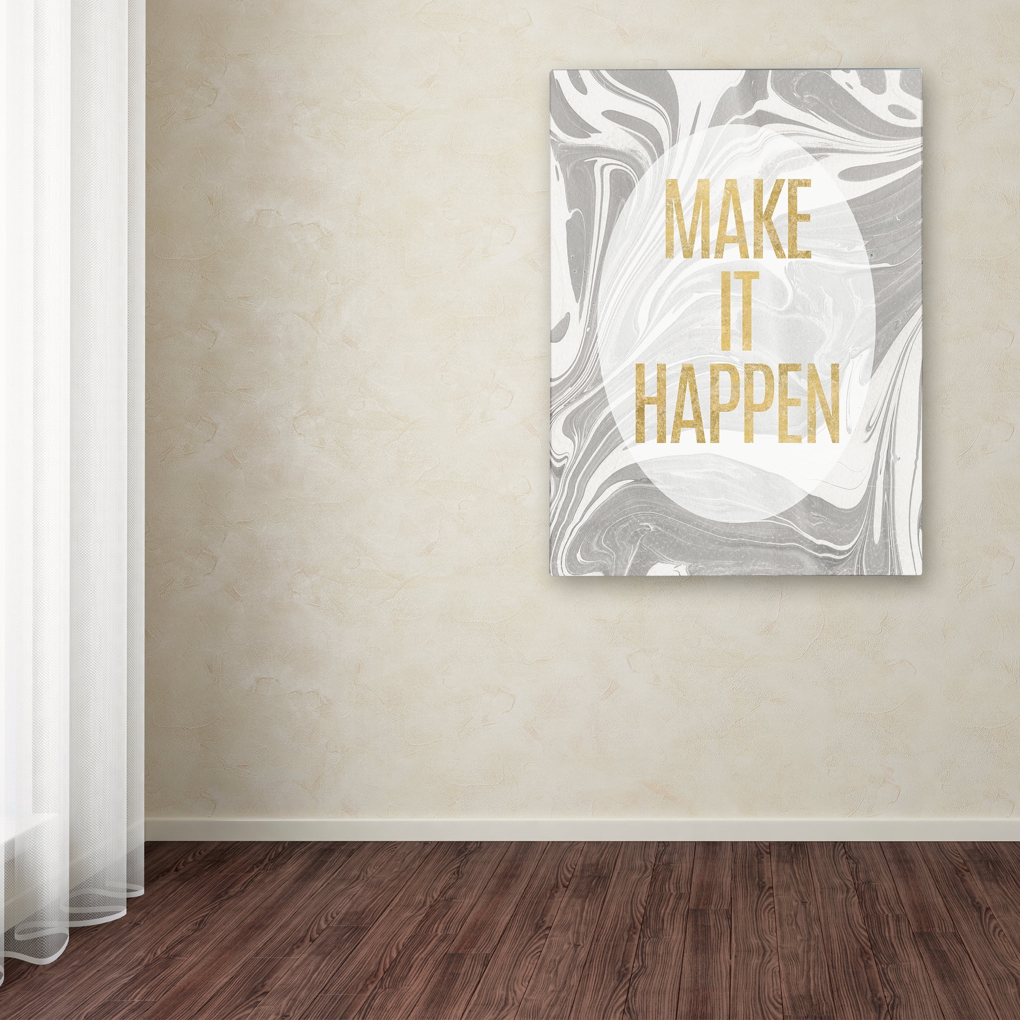 Trademark Fine Art 'Let's Go for the Gold I' Canvas Art by Wild Apple Portfolio