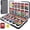 Black, variant on Switch Game Case for Nintendo Switch Game Card with 24 Switch Game Holder Storage and 24 Micro SD Cartridge Slots, Slim Switch Game Organizer Include Hard Shell and Soft Rubber-Grey Black