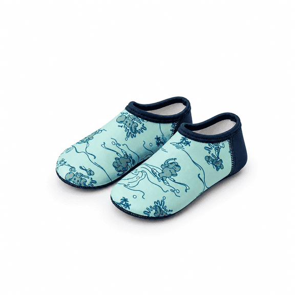 Baby Boys and Girls Swim Water Shoes Barefoot Socks Blue