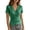 Green, variant on Wrap Shirts for Women Short Sleeve V Neck Dressy Casual Blouse Office Work Shirt Summer Going out Tops
