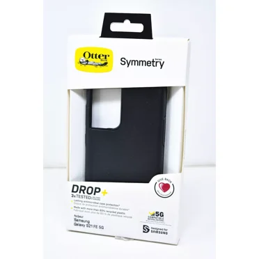 OtterBox Symmetry Series Cell Phone Case for Samsung Galaxy S21 FE 5G, Black