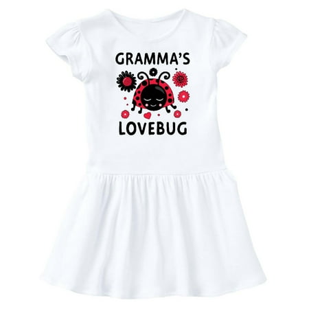

Inktastic Valentine s Day Gramma s Lovebug Gift Baby Girl Dress