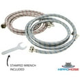thumbnail image 7 of Washing Machine Hoses (10FT) - OCT Connect for Easy & Secure Tightening - Universal Fit to All Wash Machines -  2 Pack - 90 Degree Elbow - Braided Stainless Steel - Burst Proof Washer Water Supply, 7 of 7