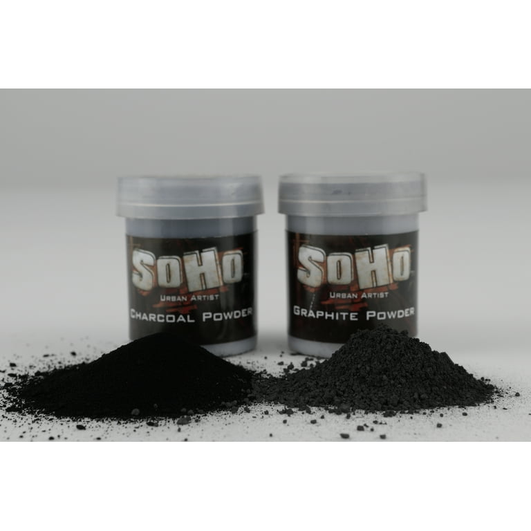Soho Urban Artist Graphite and Charcoal Drawing Powders - 15 Grams & Creative Mark Complete Charcoal and Pastel Blending Set