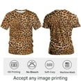 thumbnail image 3 of Rebaike Men's Leopard Print T-Shirt All Over Animal Pattern Wild Style Tee Shirt, 3 of 7