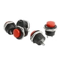 thumbnail image 1 of 5 piezas interruptor de botón pulsador momentáneo encendido apagado 2 pines 3A AC 250V 16mm botón pulsador Rojo kusrkot Interruptor de botón, 1 of 8