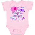 thumbnail image 3 of Inktastic My Great Grandma Loves Me Cute Elephants Boys or Girls Baby Bodysuit, 3 of 5