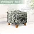 thumbnail image 5 of TSOVTHRID Pixel Camouflage Pattern Ottoman Cover Square Soft Stretch Slipcover for Square Ottomans, Anti-Slip Footstool Cover with Elastic Bottom, Machine Washable, 5 of 7