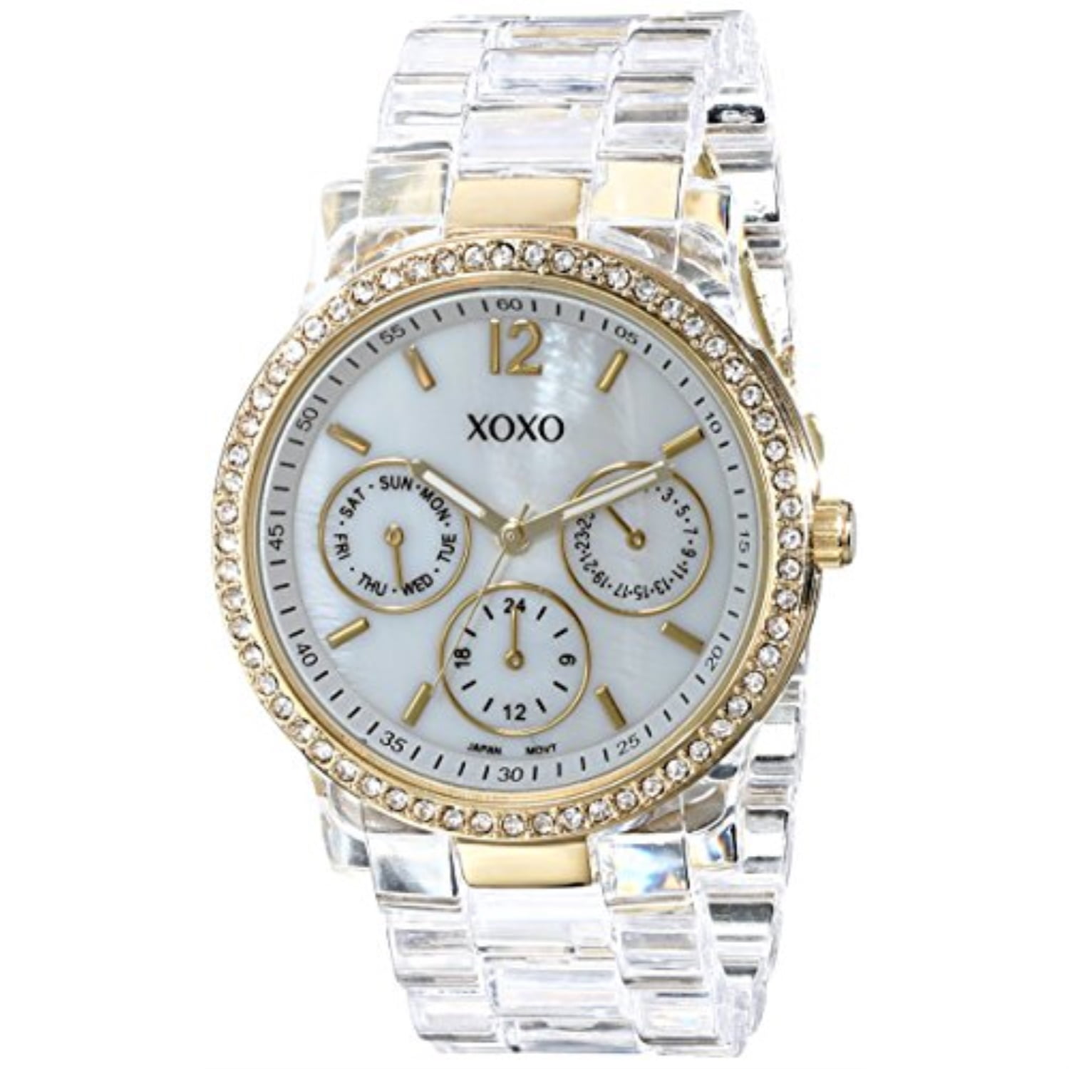 XOXO Women's XO9062 Silver-Tone Watch with Interchangeable Bands