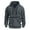 Dark Gray, variant on Admvng Hoodies for Men Casual Sports Pullover Solid Color Zipper Pocket Long Sleeve Hooded Sweatshirts Top, Size M-3XL