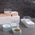 thumbnail image 3 of Cat Waterer and Feeder Rotatable Automatic Pet Water Dispenser Dual Pet Bowl, 3 of 6
