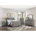 thumbnail image 4 of Gorgeous Transitional Look Queen Size Bed 1pc Bedroom Furniture Plywood MDF Sleigh 3-Panel Design Headboard Footboard Veneer, 4 of 4