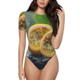 thumbnail image 2 of Picia Fresh Passion Fruit Still Life Womens One Piece Swimsuits Modest Tummy Control Bathing Suits Lace Up Slimming Swim Suit-Large, 2 of 9