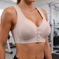 thumbnail image 6 of Aezemi Womens Front Closure Bras Plus Size Push up Wireless Lightweight Supportive Brassiere Older Women V Neck Thick Straps Comfy Everyday Bralette with No Underwire 40, 6 of 9