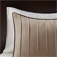 thumbnail image 2 of JERFIT 7-Piece Beige Micro-Suede Comforter Set for Full Bed - Ultra Soft Polyester Bedding with Pintuck Design, 2 of 9