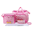 thumbnail image 1 of Set 4 Bolsas Panaleras Cambiador Bebe Botella Viaje Multiuso Belug, Rosa, 1 of 5