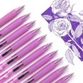 thumbnail image 4 of wqlpp-Retractable Gel Ink Pens: 0.7mm Medium Point Purple-Ink Color Pen for Journaling Smooth Writing Fine Tip Quick-dry Ink No Bleed Set 10ct, 4 of 4
