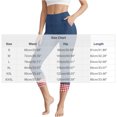 thumbnail image 3 of Zulora Women's High Waist Slim Capri Leggings with Side Pockets Stretchy Cropped Yoga Pants Soft Moisture Wicking Fabric for Fitness Running Jogging Pilates Dance Casual Daily Wear, 3 of 8