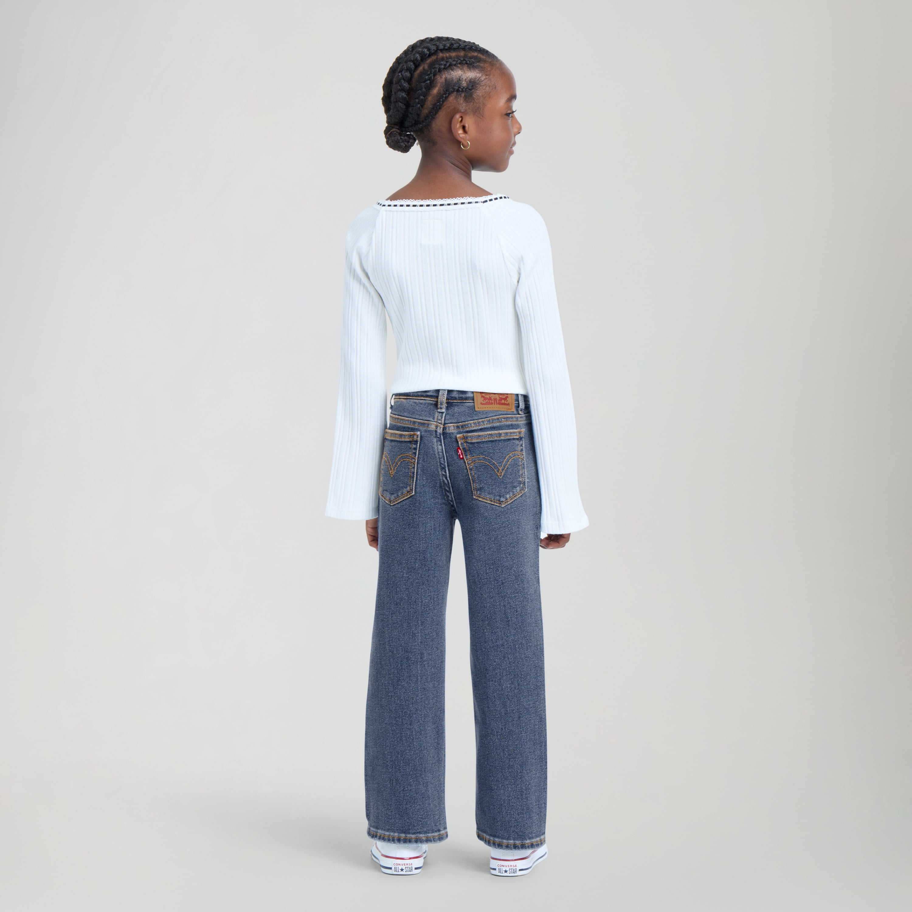 Levi Girls Wide Leg Denim Jean, Sizes 4-16