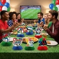 thumbnail image 4 of Forfamy 9Pcs Football Party Decorations Set, Football Themed Honeycomb Centerpiece 3D Table Toppers Super Bowl Party Supplies, 4 of 6