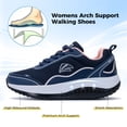 thumbnail image 5 of AOV Women's Wide Width Arch Support Walking Shoes Plantar Fasciitis Tennis Sneakers, 5 of 7